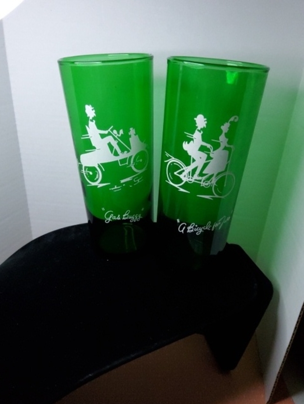 1950s Anchor Hocking Gay Nineties Cooler Glasses.